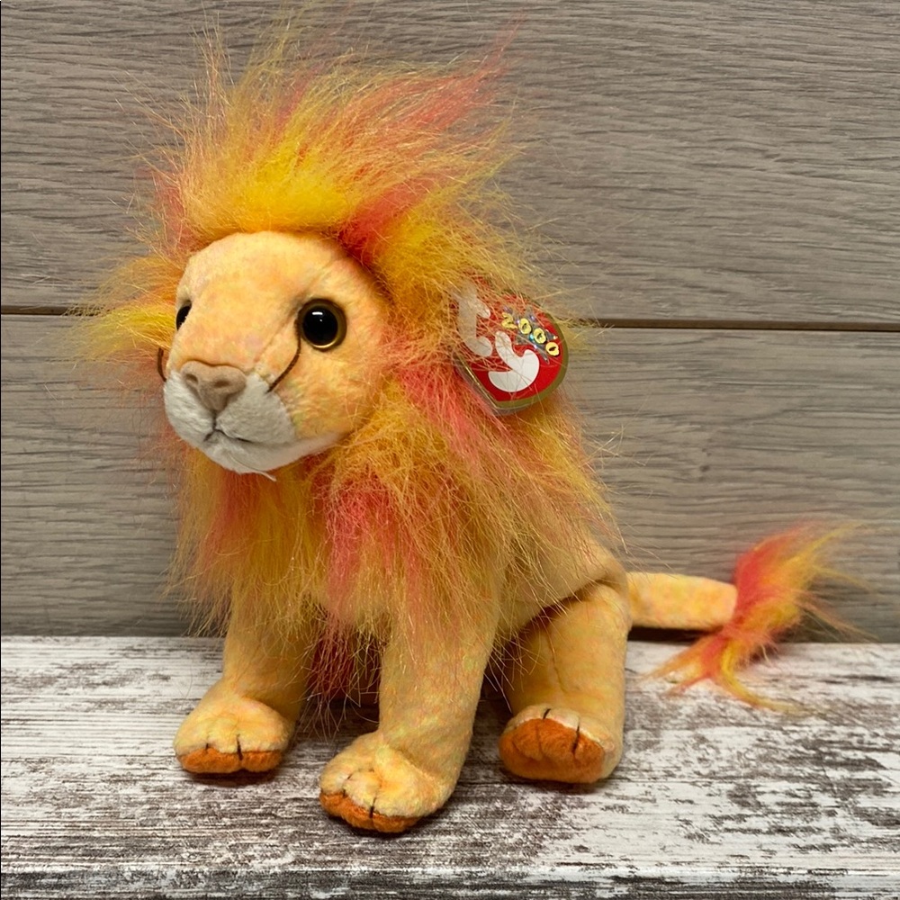 Ty Beanie Baby Bushy The Lion 2000